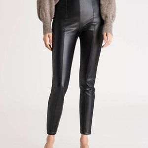 Ann Taylor Side Zip Faux Leather Legging